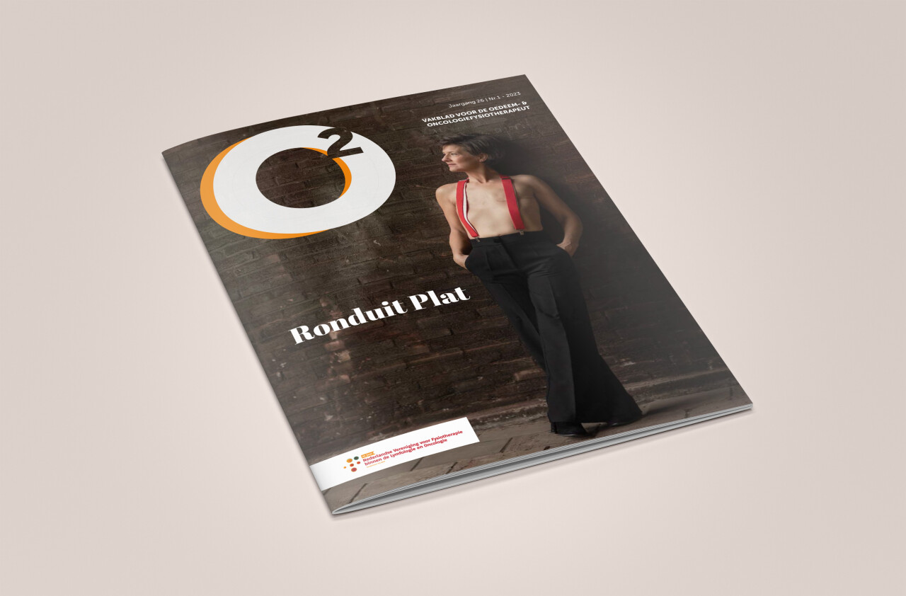 Mockup van magazine O2