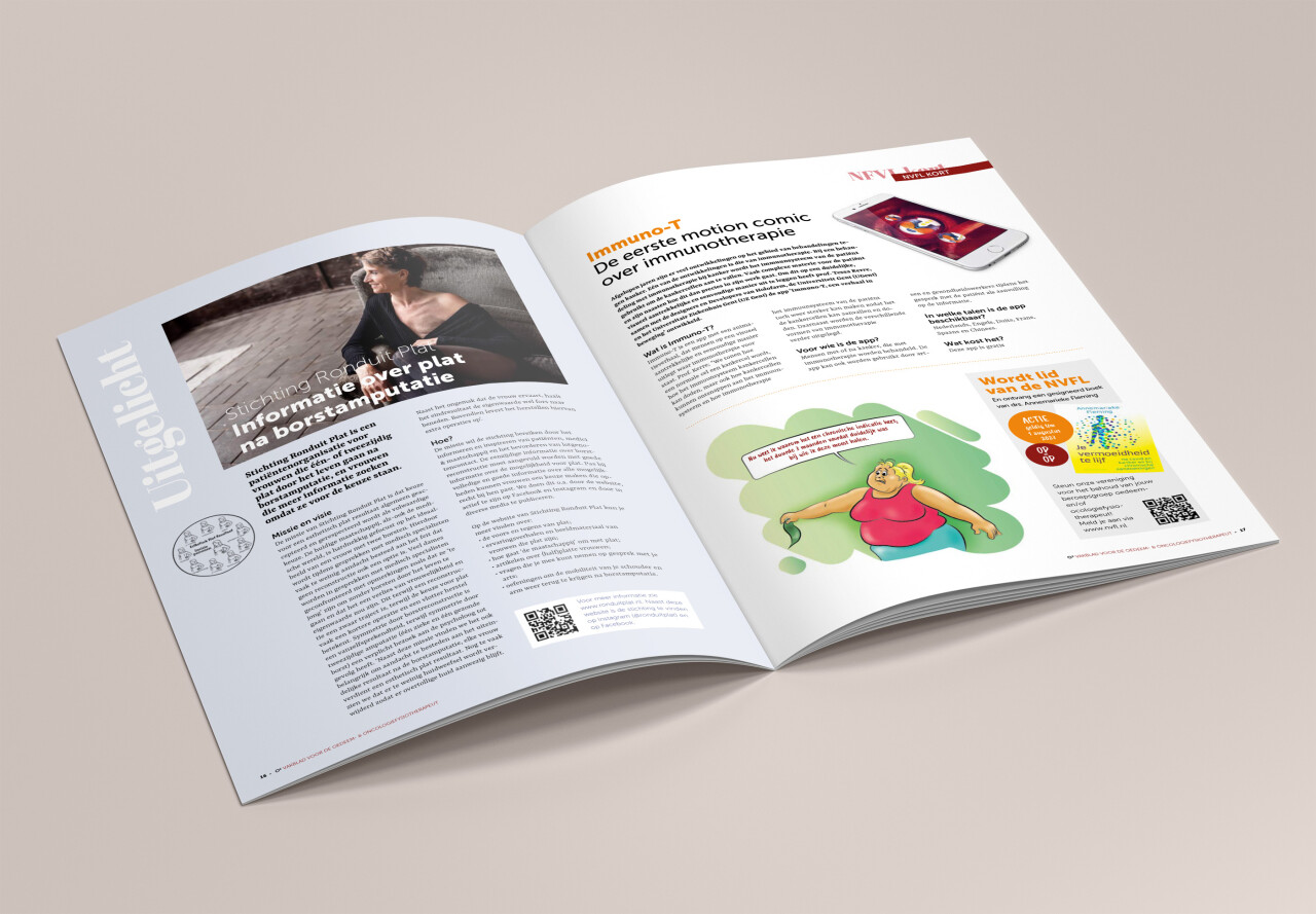 Mockup van jaarverslag NPN